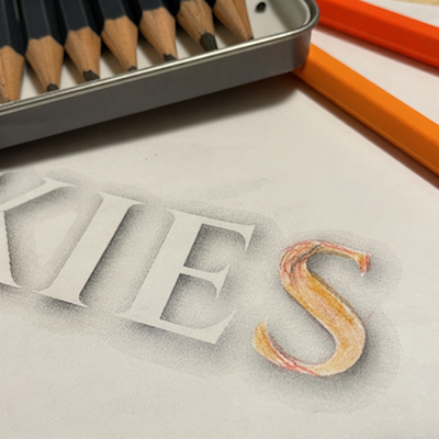 Hand-drawn Nimbus Skies logo sketch, version 2